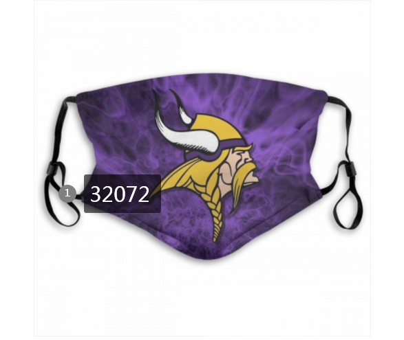NFL 2020 Minnesota Vikings #98 Dust mask with filter->nfl dust mask->Sports Accessory